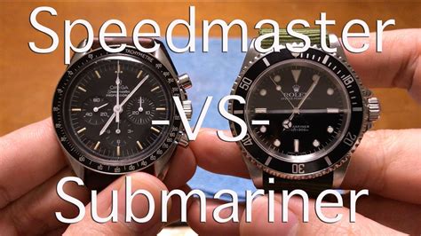 rolex submariner vs Omega Speedmaster